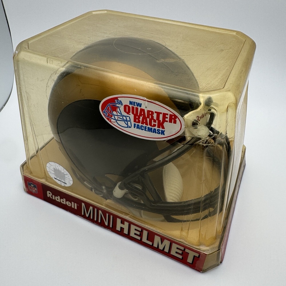 St. Louis Rams Throwback Riddell NFL Football Mini Helmet Quarterback Face mask - Picture 10 of 10